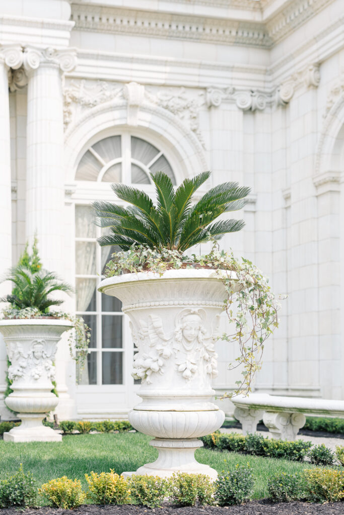 CT Wedding Photographer and Wedding Videographer | Serving Newport, RI, and New England Areas | Rosecliff Mansion wedding venue architecture